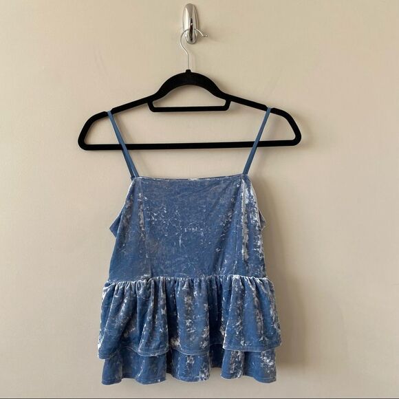 American Eagle Crushed Velvet Tank Top - Picture 1 of 8